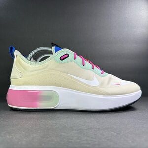 Nike Air Max Dia Athletic Shoes Womens 11 Fossil Hyper Crimson Running Sneakers